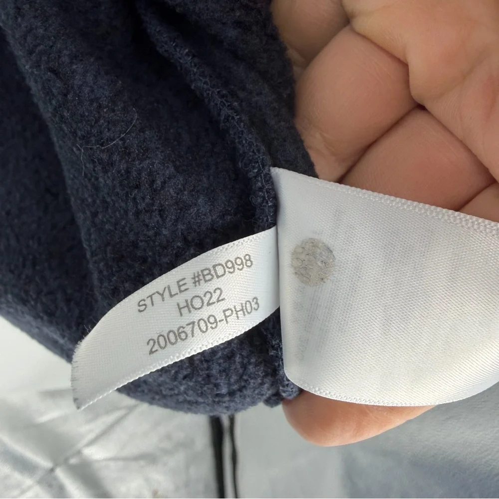 J Crew BD998 Marled fleece half-zip pullover, Size‎ M blue